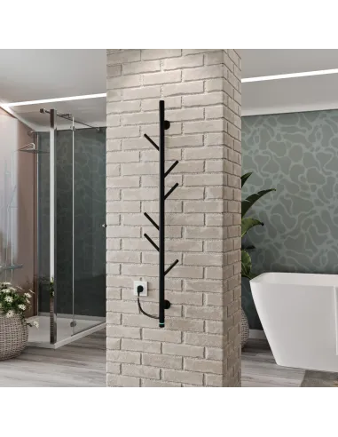 Полотенцесушитель электрический Kosser Стойка 1200х30 ЕLR, черный, с регулятором - 3