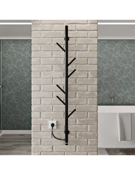 Полотенцесушитель электрический Kosser Стойка 1200х30 ЕLR, черный, с регулятором - 4