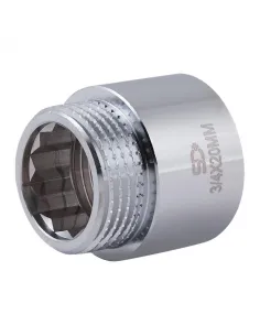 Удлинитель латунный SD Plus SD1302020 хром, 20 мм х 3/4 дюйма - 1