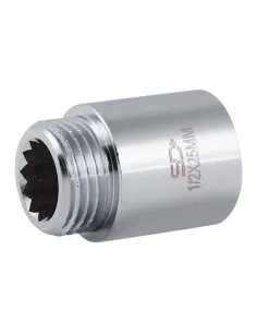 Удлинитель латунный SD Plus SD1301525 хром, 25 мм х 1/2 дюйма - 1
