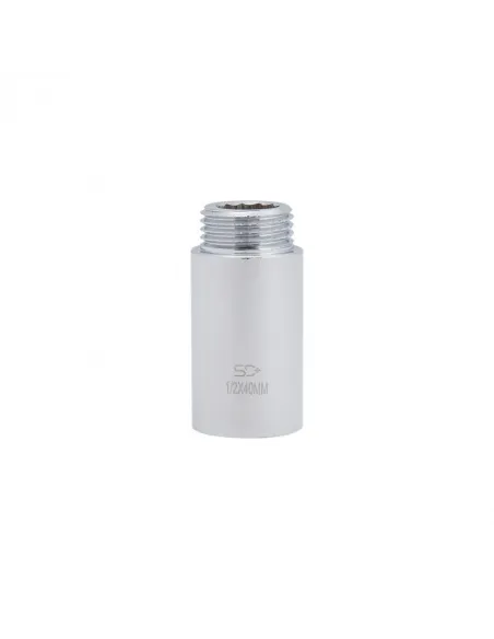 Удлинитель латунный SD Plus SD1301540 хром, 40 мм х 1/2 дюйма - 3 Удлинитель латунный SD Plus SD1301540 хром, 40 мм х 1/2 дюйма - 3