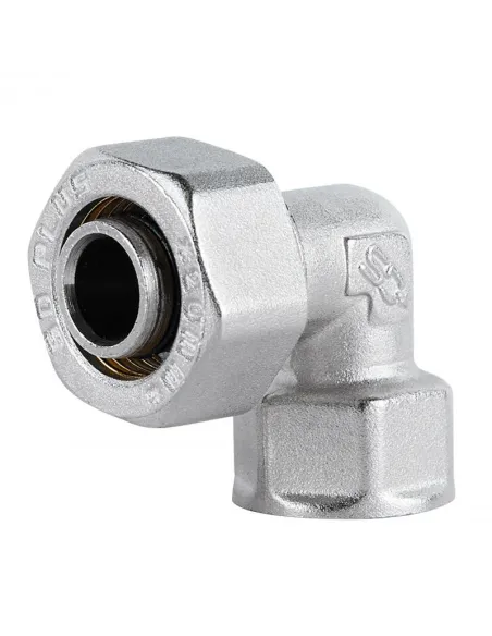 Уголок обжимной SD Plus ВР SD156W2015 20 х 1/2 дюйма, для МП труб - 1