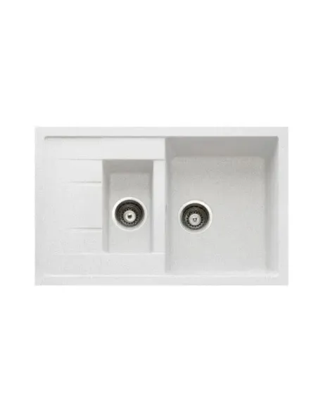 Мийка кухонна кам`яна Adamant Anila Plus 500х780 мм, прямокутна, біла - 1