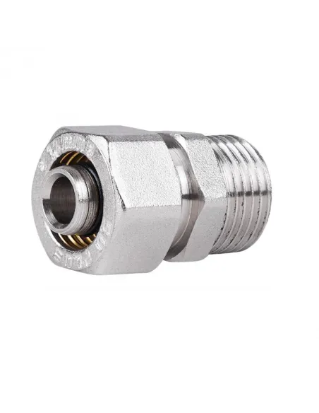 Перехідник обжимний SD Plus НР SD154W1615 16 х 1/2 дюйма, для МП труб - 1