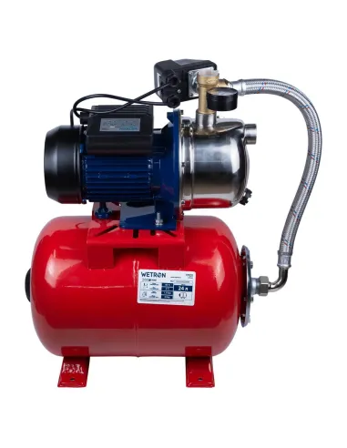 Насосна станція Wetron 775052/24 0.75 кВт, бак 24 літри, нержавіюча сталь - 3
