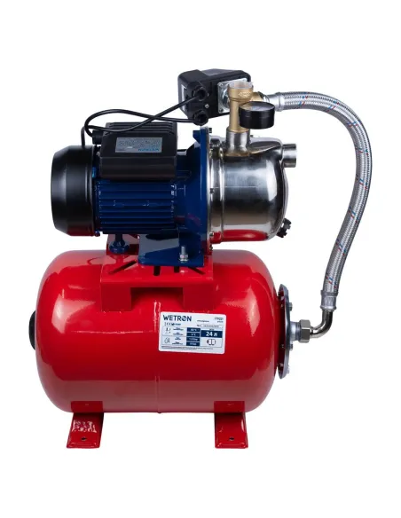 Насосна станція Wetron 775052/24 0.75 кВт, бак 24 літри, нержавіюча сталь - 3