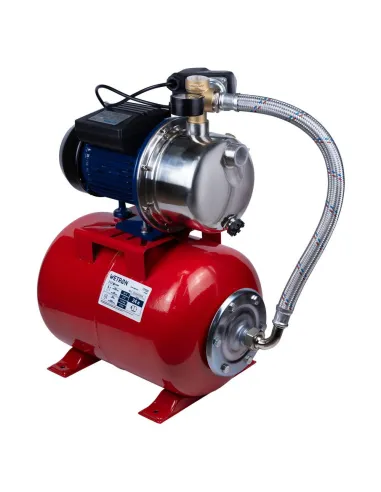 Насосна станція Wetron 775052/24 0.75 кВт, бак 24 літри, нержавіюча сталь - 4