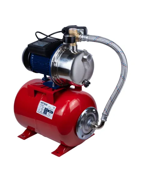 Насосна станція Wetron 775052/24 0.75 кВт, бак 24 літри, нержавіюча сталь - 4