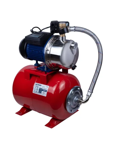 Насосная станция Wetron 775054/24 1.1 кВт, бак 24 литра, нержавеющая сталь - 5