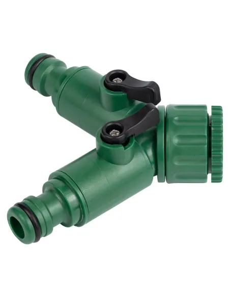 Кран розподільний з адаптерами Grad 5016885 2 - а виходу, внутрішнє різьблення 1/2 дюйми 3/4 дюйми, ABS - 3