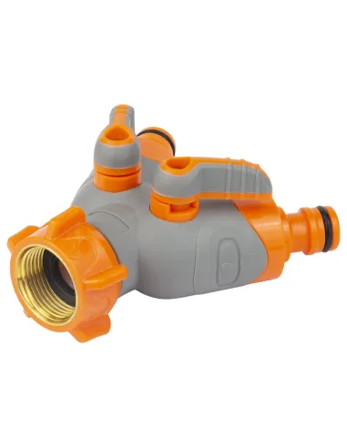 Кран распределительный с адаптерами Flora 5016614 2 выхода ABS+TPR - 3
