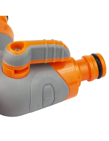 Кран распределительный с адаптерами Flora 5016614 2 выхода ABS+TPR - 9