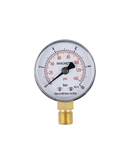 Манометр SD Plus SD17010B 10 бар, нижнее подключение, 1/4 дюйма - 1