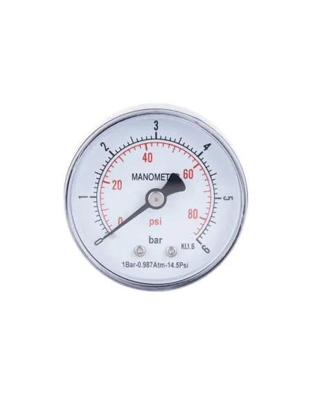 Манометр SD Plus SD1716B 6 бар, заднее подключение, 1/4 дюйма - 1