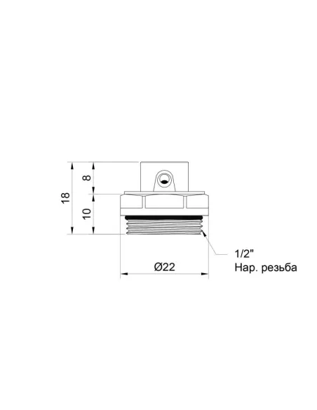 Кран Маевского ручной SD Plus SD210W15 1/2 дюйма - 2