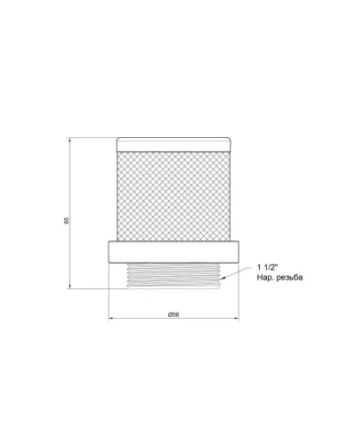 Сетка обратного клапана SD Plus SD245W40 1 1/2 дюйма - 2