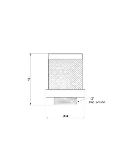 Сетка обратного клапана SD Plus SD245W15 1/2 дюйма - 2
