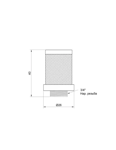 Сітка зворотного клапана SD Plus SD245W20 3/4 дюйма - 2