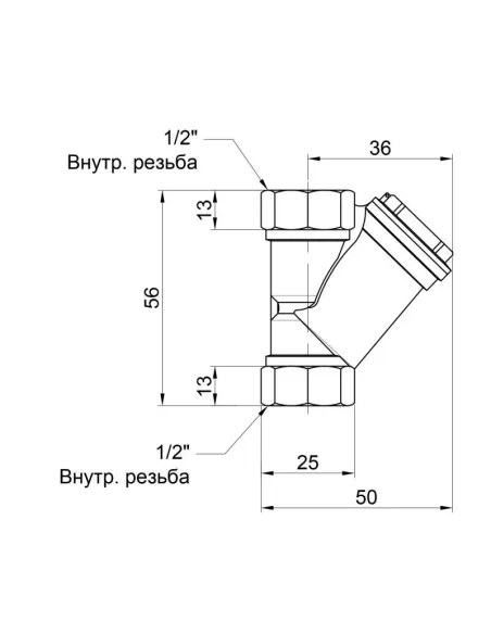 Фильтр грубой очистки SD Plus SD124W15 1/2 дюйма - 2