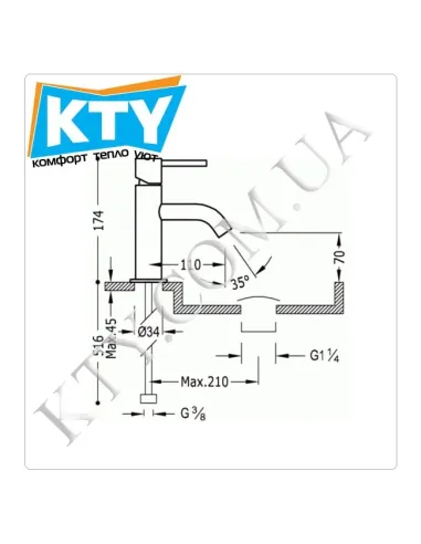Змішувач для раковини у ванній кімнаті з гігієнічним душем Tres Study - Tres 262.903.01 без донного клапана, хром - 2