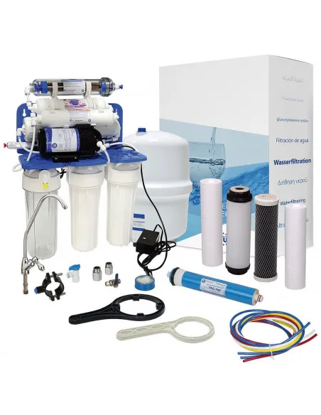 Фильтр обратного осмоса Aquafilter RP-RO7-75, 7 степеней очистки, с насосом - 1