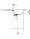 Мойка для кухни из гранита Franke CNG 611-86 бежевая - 3