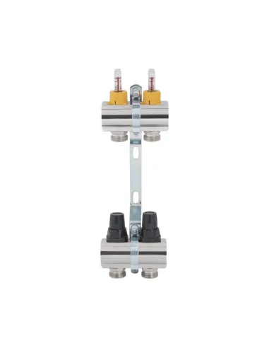 Коллектор латунный с расходомерами SD Forte SF001W2 2 выхода, 1 дюйм - 3