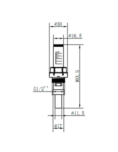 Витратомір для колектора SD Forte SFE008 1/2 х 3/4 дюйми - 2