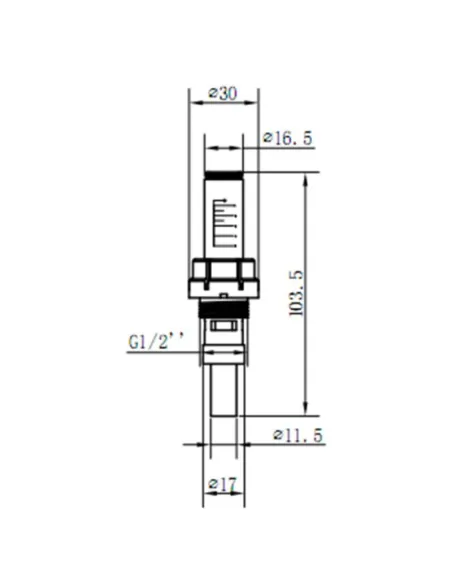 Витратомір для колектора SD Forte SFE008 1/2 х 3/4 дюйми - 2
