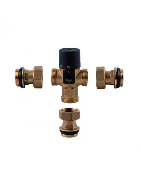 Смеситель термостатический SD Forte SF010W25 1 дюйм - 1 Смеситель термостатический SD Forte SF010W25 1 дюйм - 1