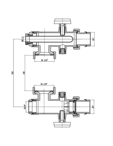 Конектор для колектора SD Forte 1 дюйм - 2