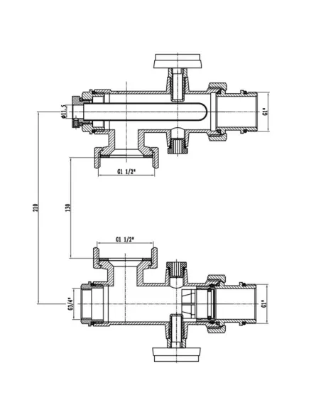Конектор для колектора SD Forte 1 дюйм - 2
