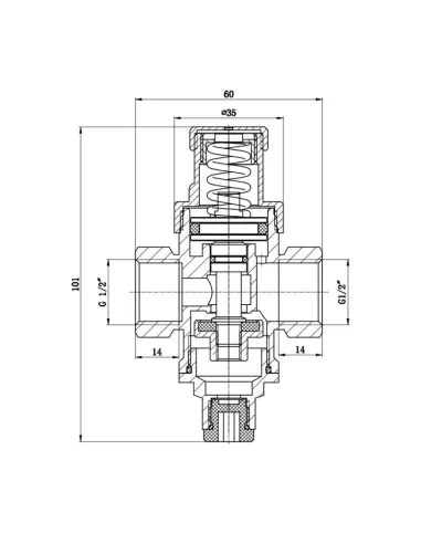 Редуктор давления SD Forte SF241W15 с выходом под манометр, 1/2 дюйма - 2