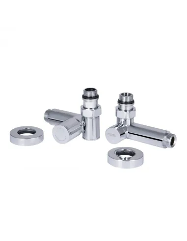 Кран для полотенцесушителя угловой SD Forte НР SF395W15HE, комплект, 1/2 дюйма - 3