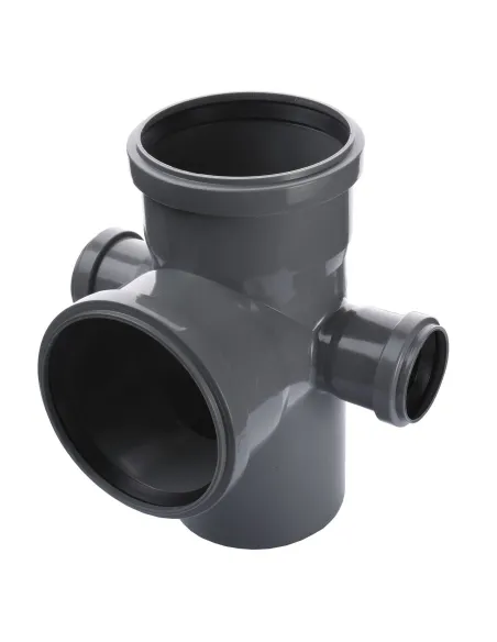 Крестовина для внутренней канализации VS Plast 110 х 110 х 50 х 50 х 90 универсальная - 2