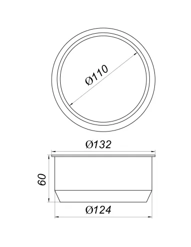 Редукція гумова для внутрішньої каналізації VS Plast 124 х 110 мм - 2
