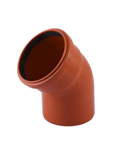 Коліно для зовнішньої каналізації VS Plast 110 х 110 х 45 - 1