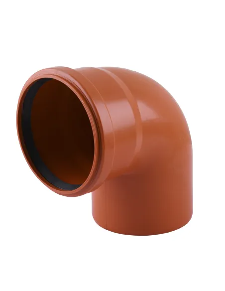 Коліно для зовнішньої каналізації VS Plast 110 х 110 х 90 - 1