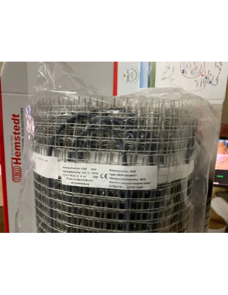 Нагревательный мат Hemstedt Comfort Di Si H 375/2.5 Вт/кв.м, комплект, под плитку - 4