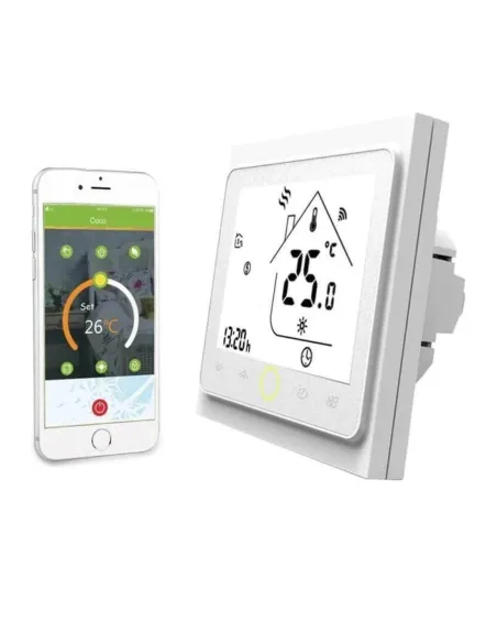 Терморегулятор для теплого пола In-Therm PT 002, сенсорный, белый - 2