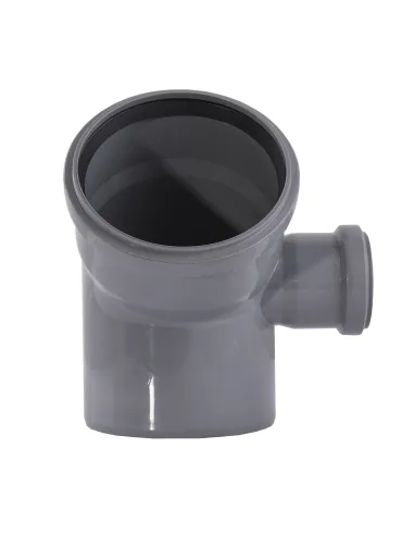 Колено для внутренней канализации VS Plast 2 пл 110 х 110 х 45 правое, с отводом 50 мм - 2