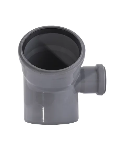 Колено для внутренней канализации VS Plast 2 пл 110 х 110 х 45 правое, с отводом 50 мм - 2