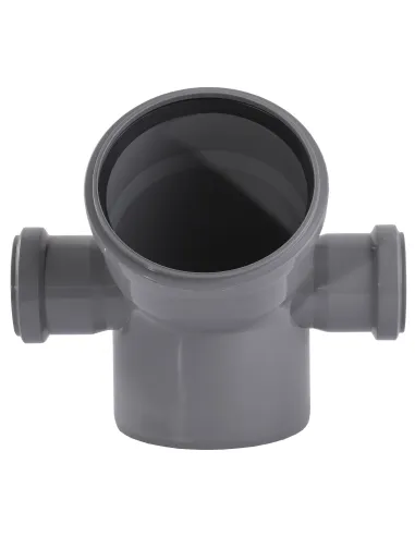 Колено для внутренней канализации VS Plast 2 пл 110 х 110 х 45 с отводом 2 х 50 мм - 2