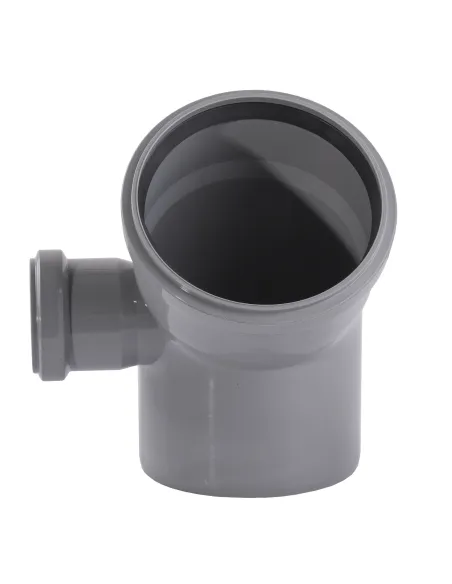 Коліно для внутрішньої каналізації VS Plast 2 пл 110 х 110 х 45 з відведенням 50 мм - 2