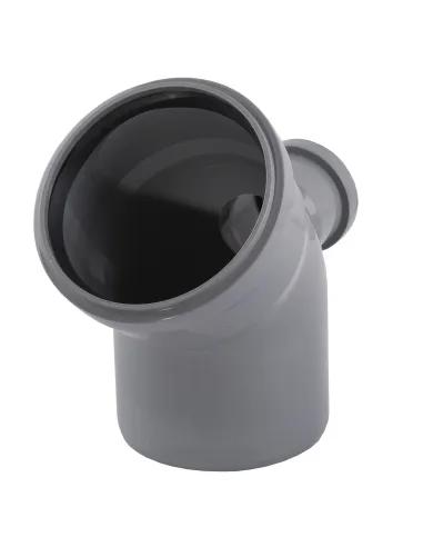 Колено для внутренней канализации VS Plast H 110 x 45 горизонтальное, с отводом 50 х 90 х 270 - 2