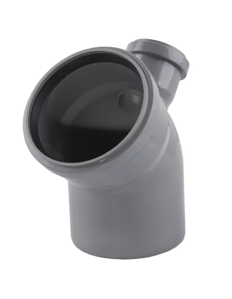 Коліно для внутрішньої каналізації VS Plast V 110 x 45 вертикальне, з відведенням 50 х 90 х 135 - 2