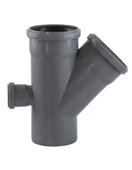 Хрестовина для внутрішньої каналізації VS Plast 1 пл 110 х 110 х 45 з відведенням 50 х 90 - 1