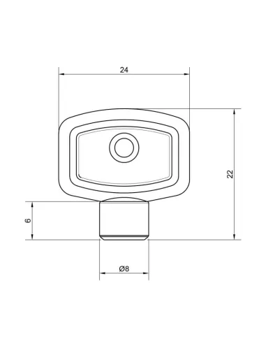 Ключ під кран Маєвського SD Plus SD197Z - 2