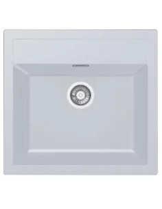 Мийка для кухні зі штучного каменю Franke SID 610-50 біла - 1