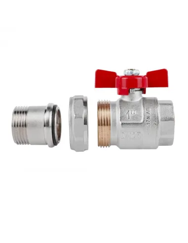 Кран шаровой прямой с американкой Icma №347 1 дюйм - 4